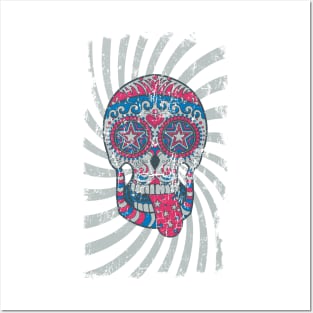 Hypnotic Skull Posters and Art